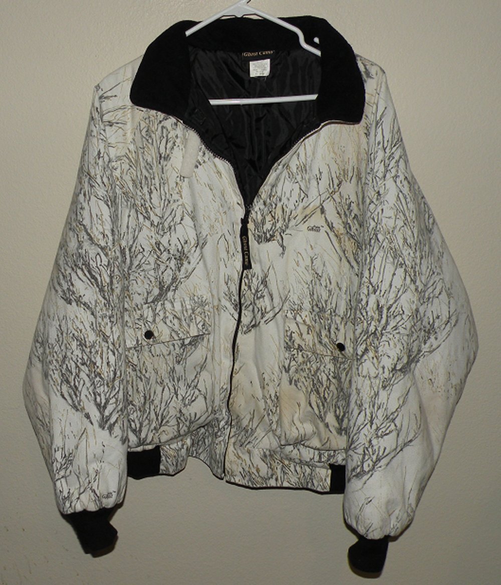 Ghost Camo Men’s XL Insulated Zipper Hunting Coat Prairie Ghost